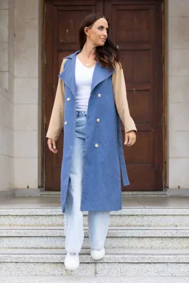 Ariel Denim Trench Ochre
