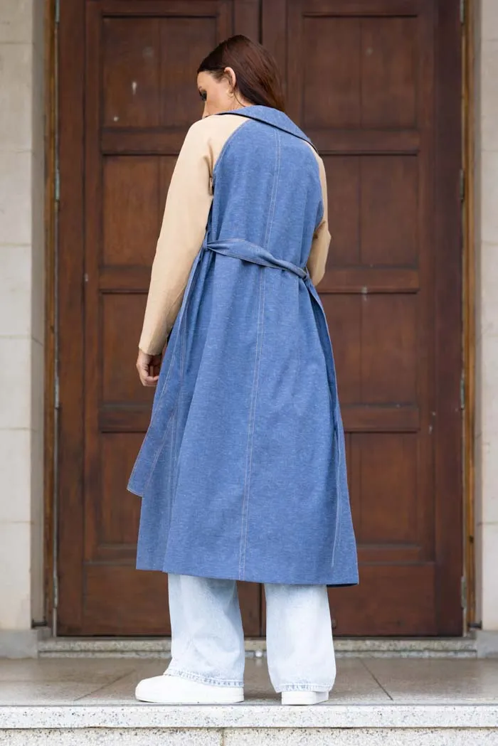 Ariel Denim Trench Ochre