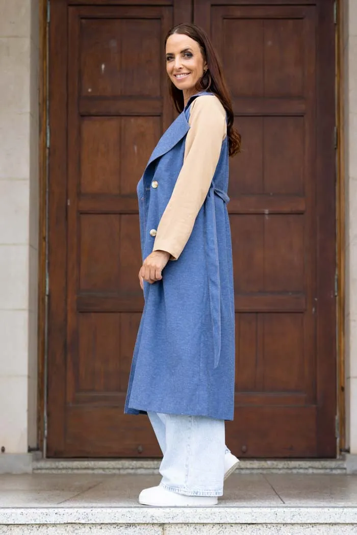 Ariel Denim Trench Ochre