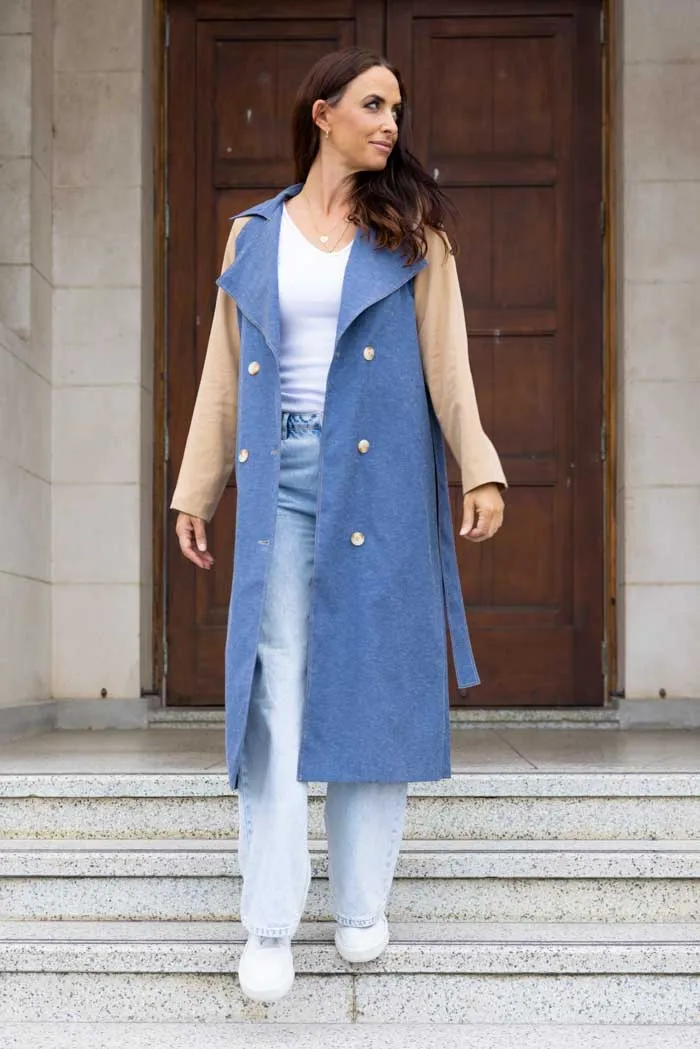 Ariel Denim Trench Ochre