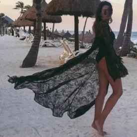 Boho Lace Kimono Cover Up