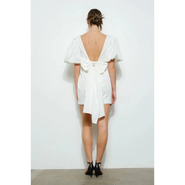 Bow Back Mini Dress