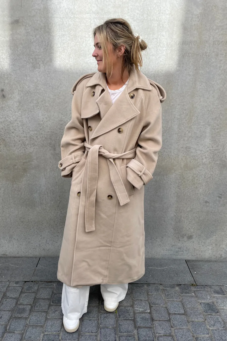 Everly Wool Coat Beige
