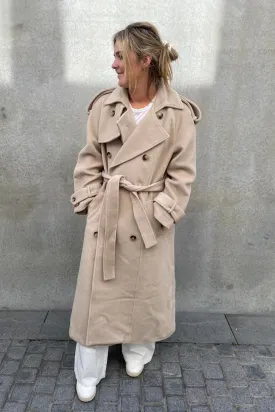 Everly Wool Coat Beige