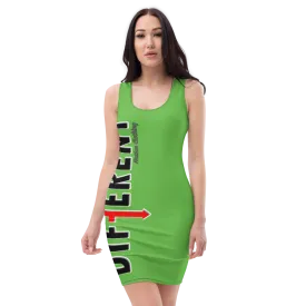 Green Fitted Diffy Dress