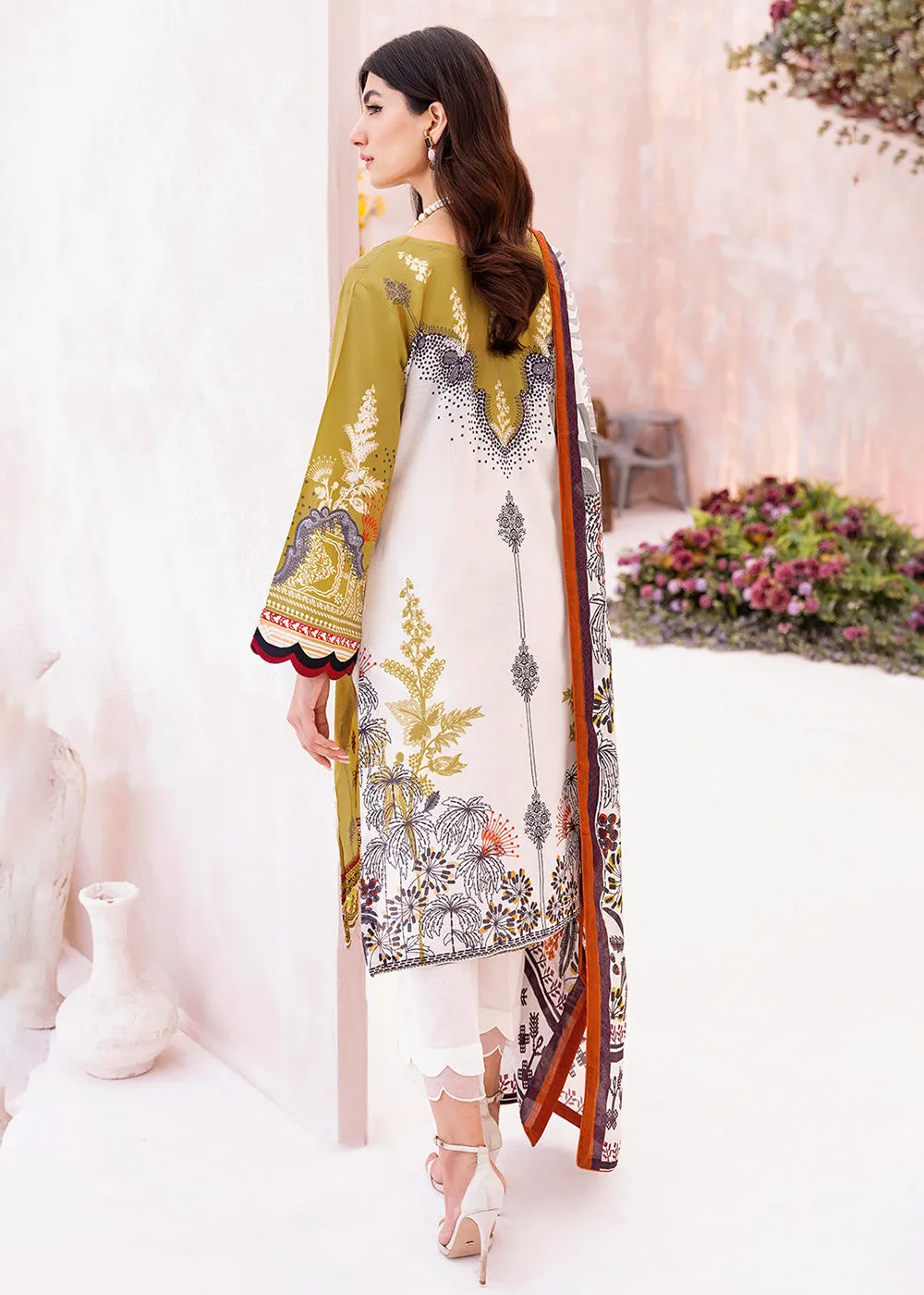 Green Pakistani Salwar Suit - Ramsha Mashaal Collection Vol 7 - #L-710