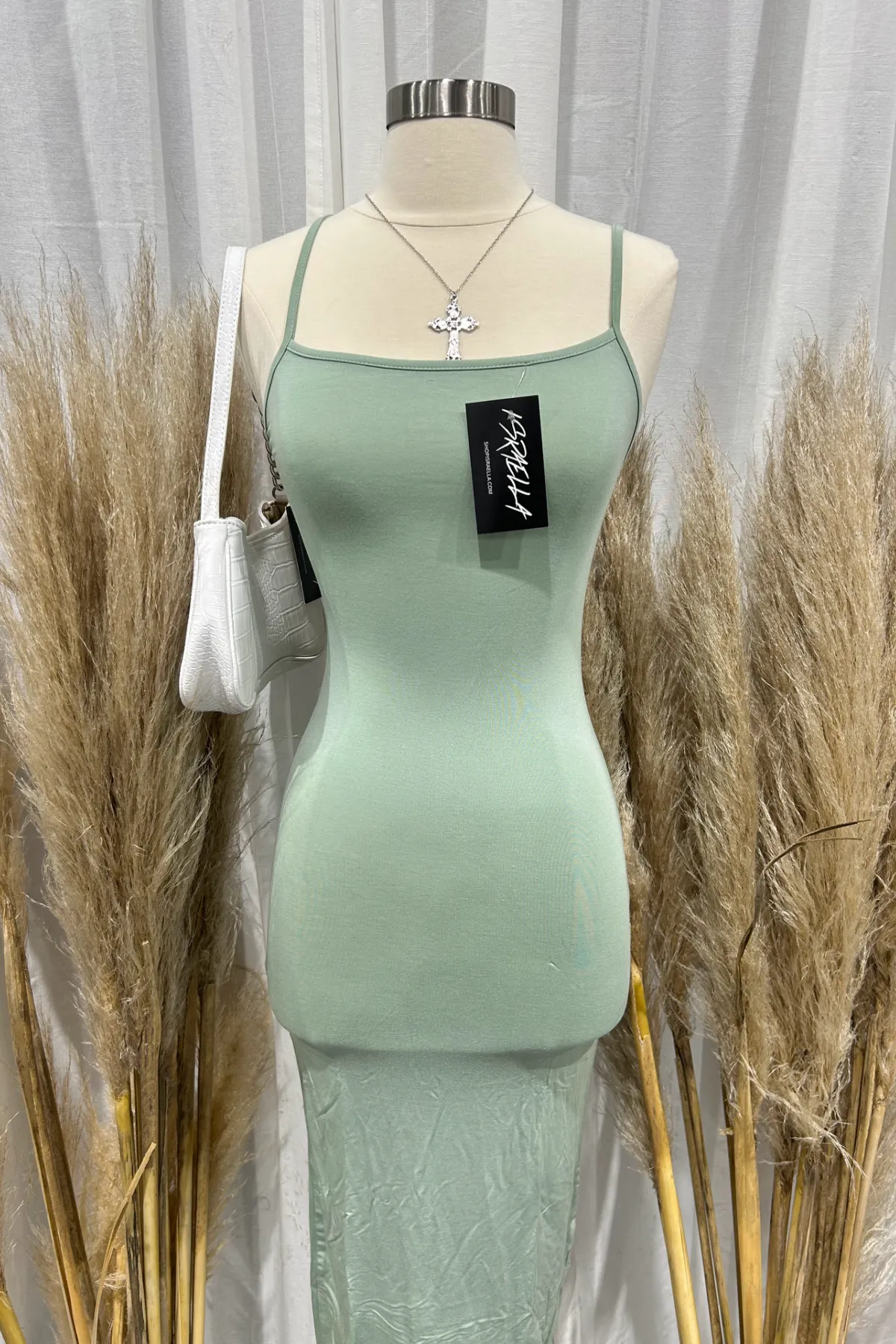 Katie Maxi Dress (Mint Green)