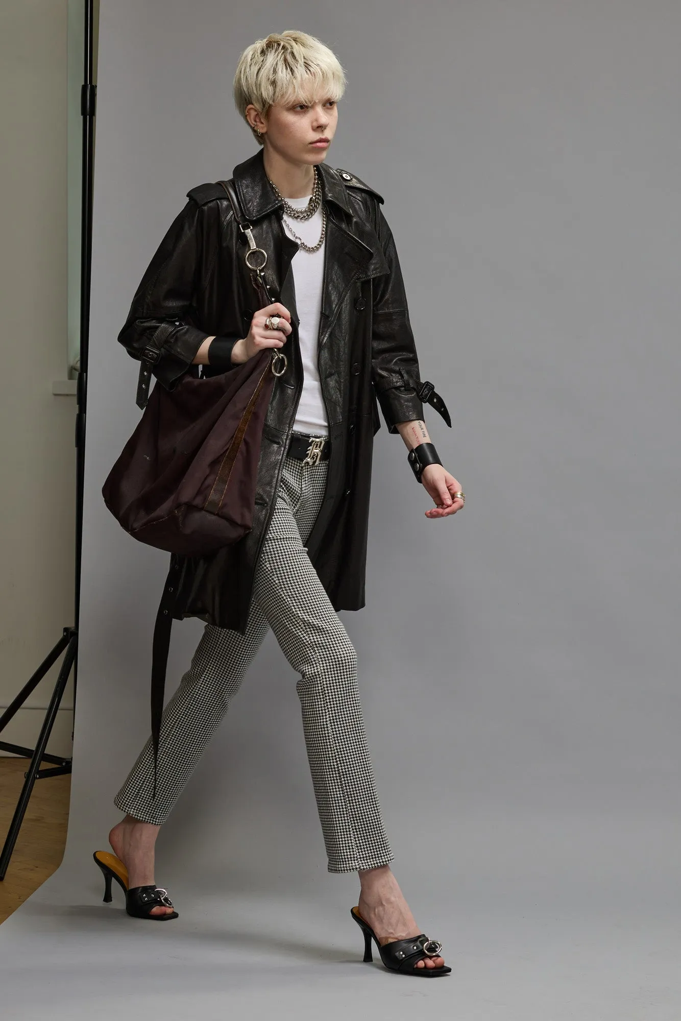 KICK FIT - PRINTED HOUNDSTOOTH