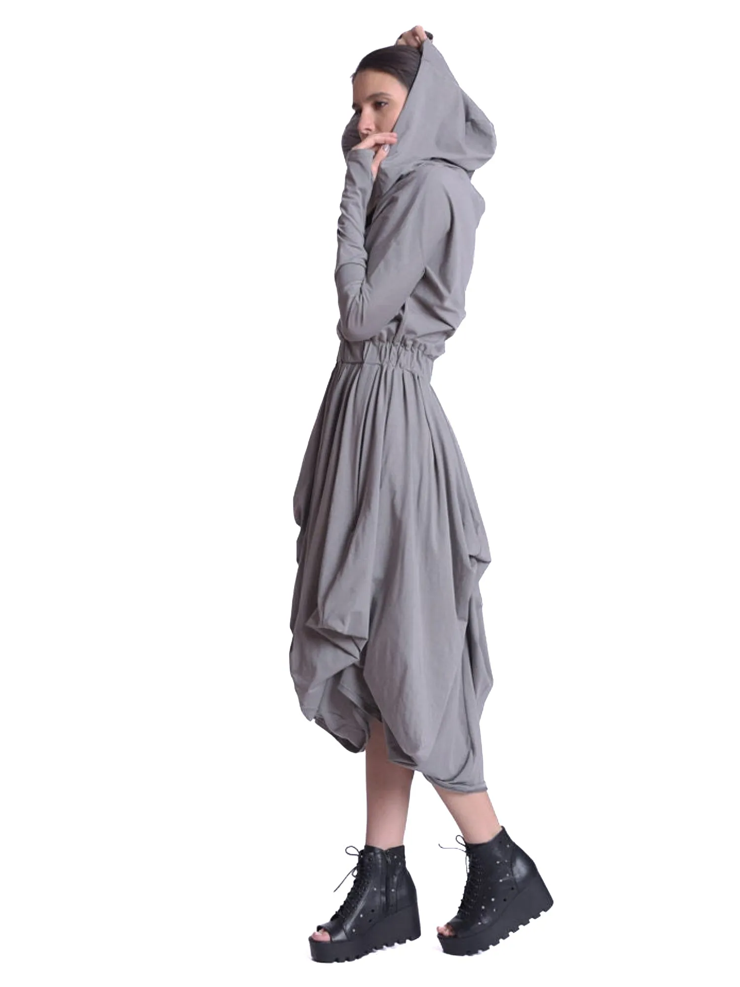 Long Sleeve Asymmetric Dress