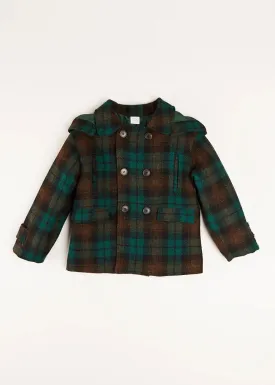 Montrose Check Coat in Green (2-10yrs)