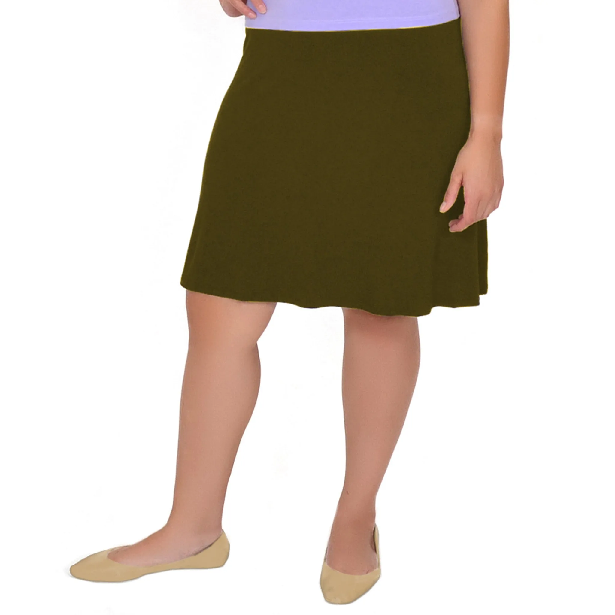Plus Size A-Line Skirt
