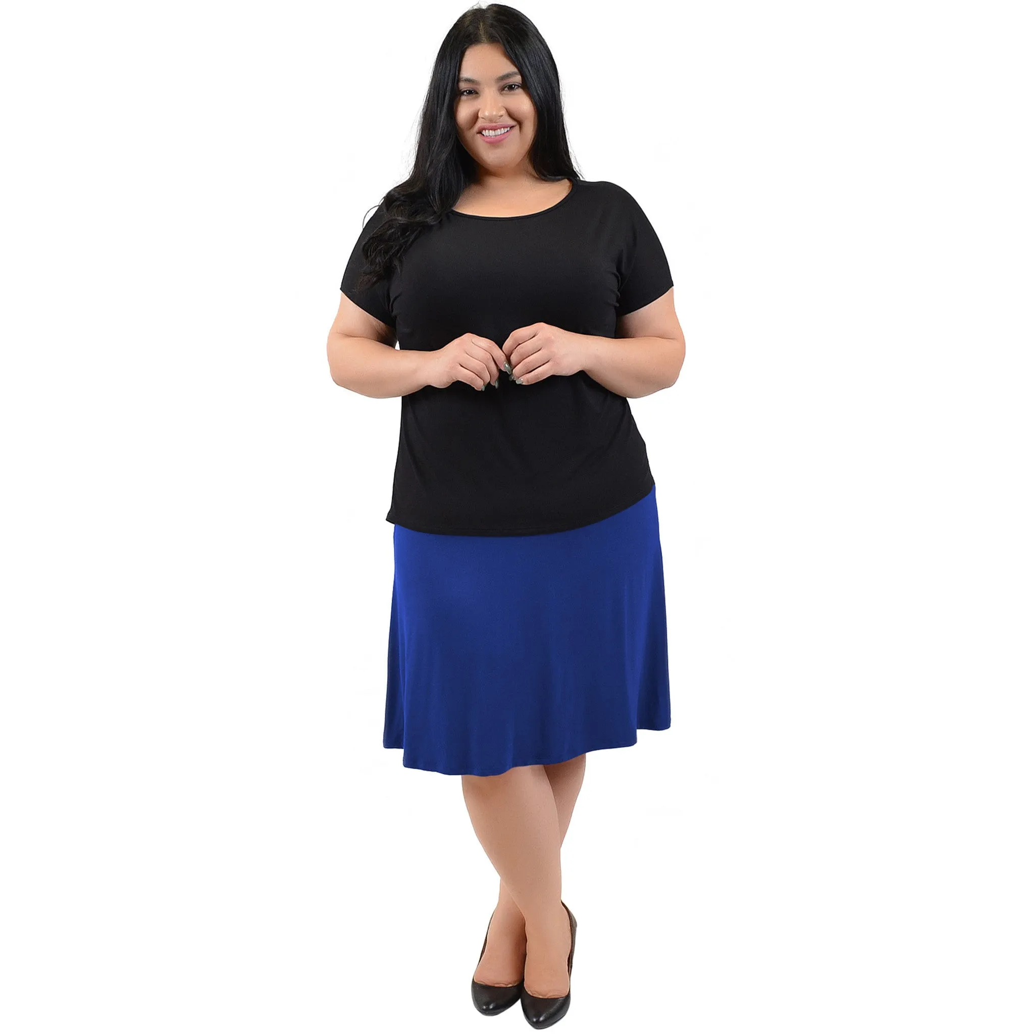 Plus Size A-Line Skirt