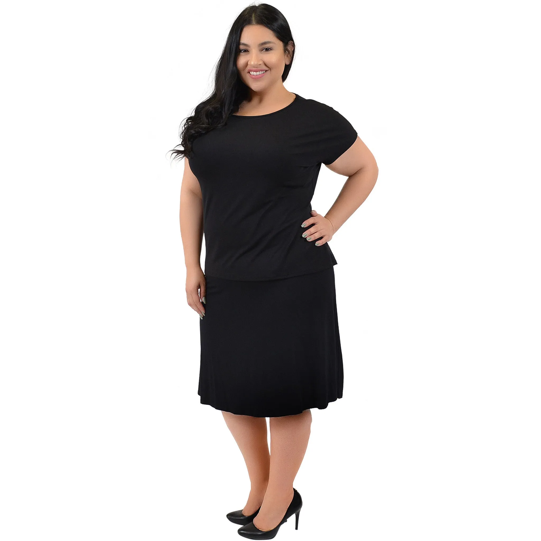 Plus Size A-Line Skirt