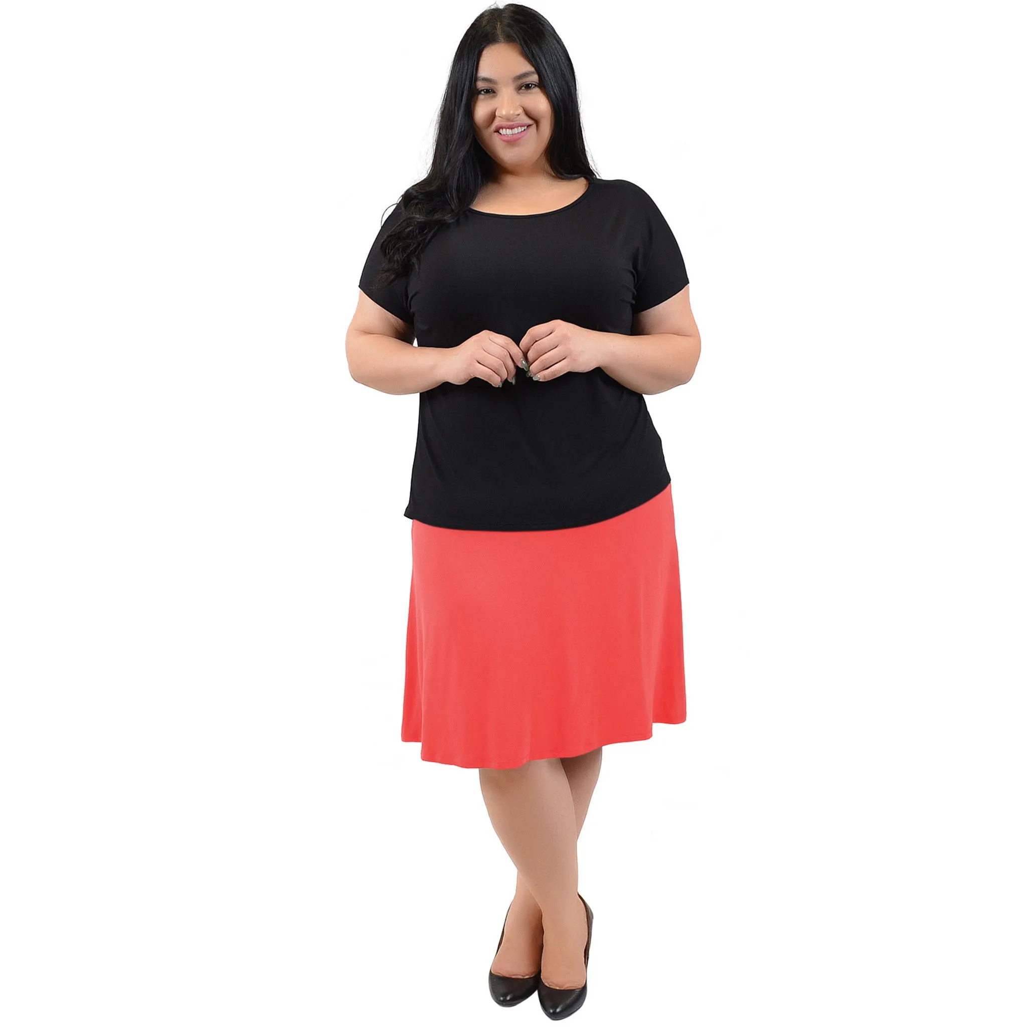 Plus Size A-Line Skirt