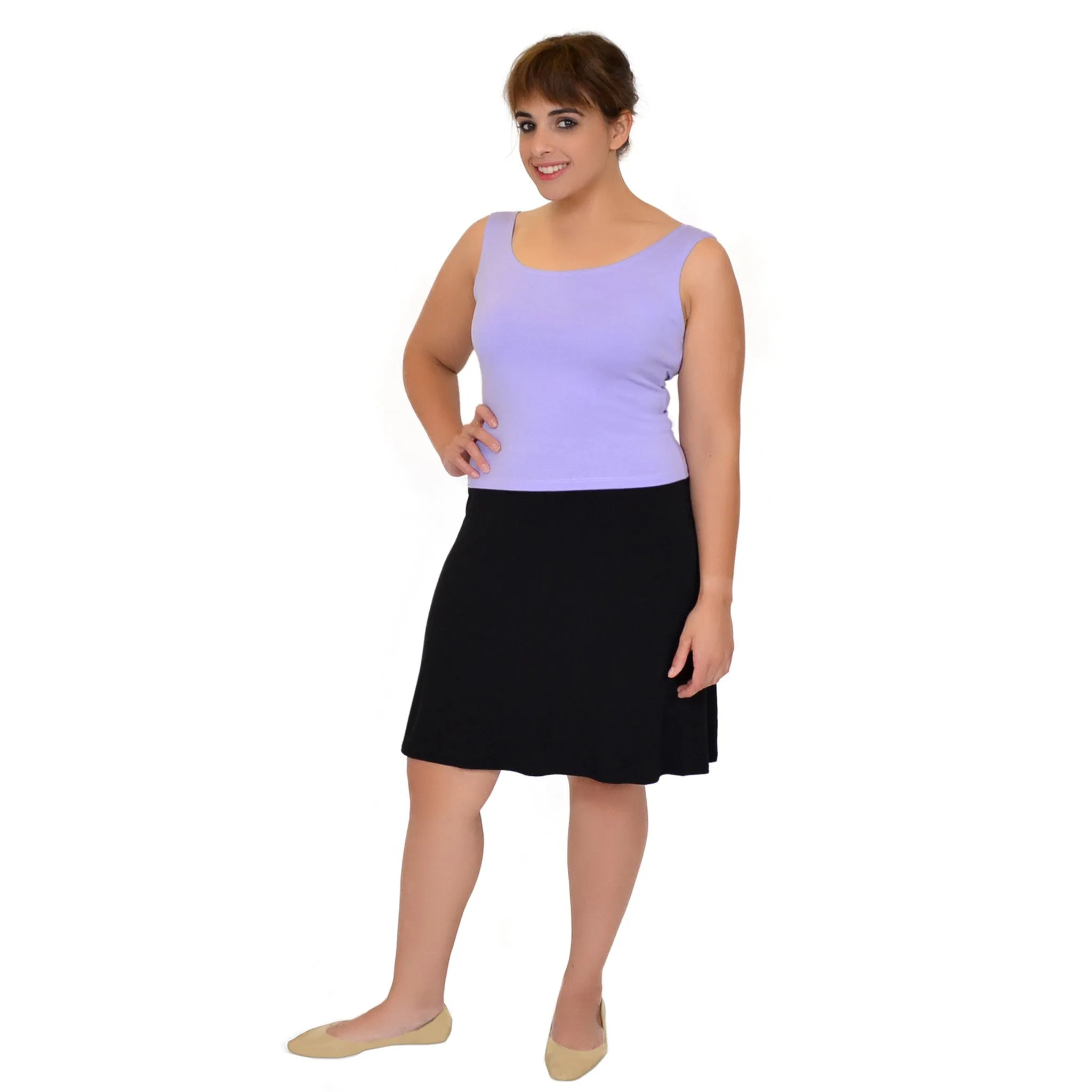 Plus Size A-Line Skirt