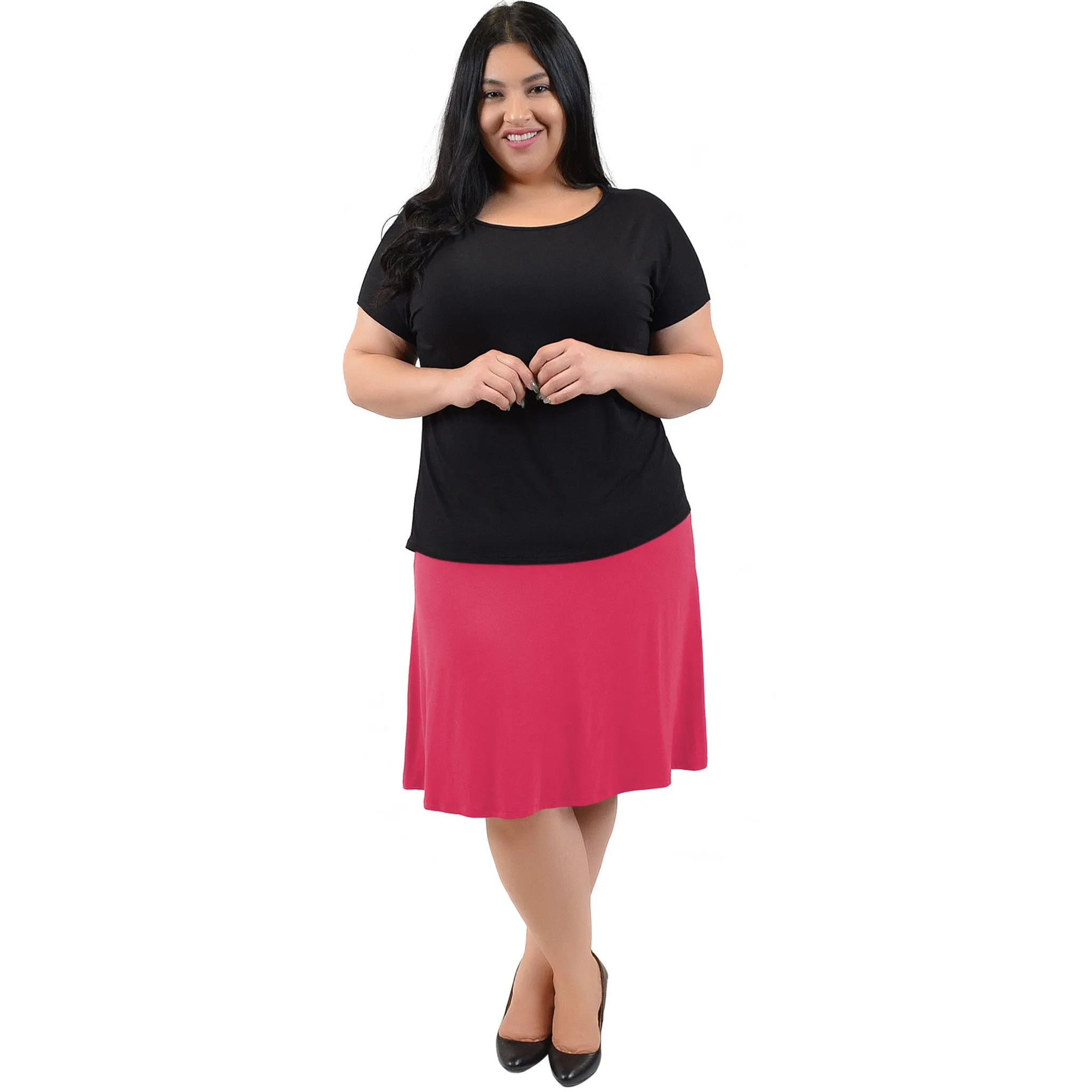 Plus Size A-Line Skirt