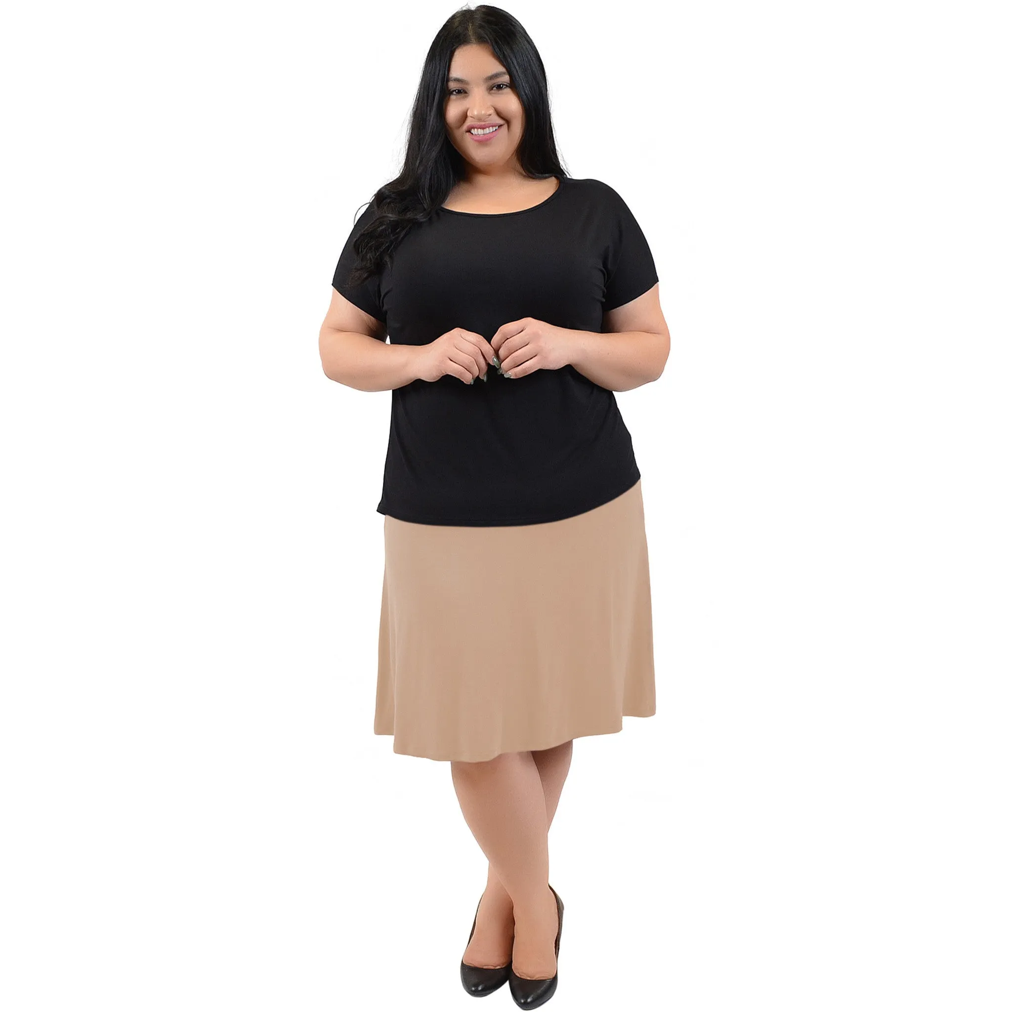 Plus Size A-Line Skirt