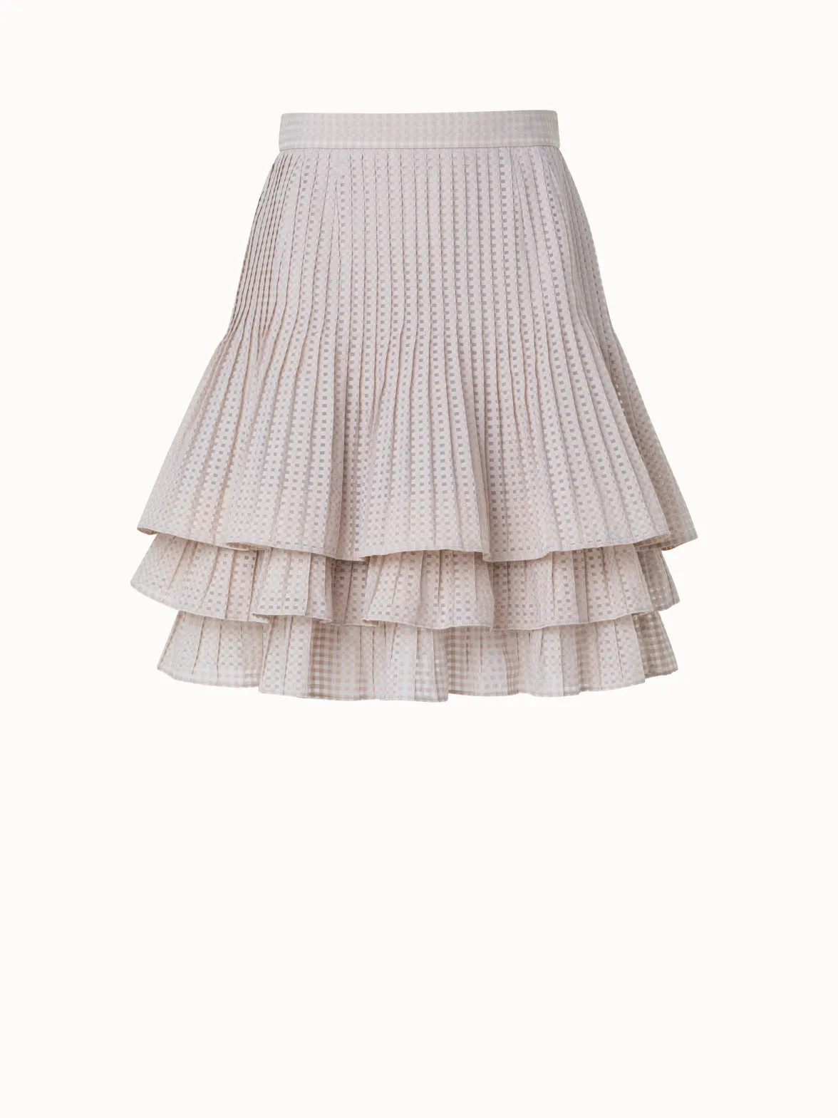 Short A-Line Triple Layer Pliss Skirt