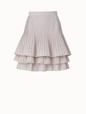 Short A-Line Triple Layer Pliss Skirt