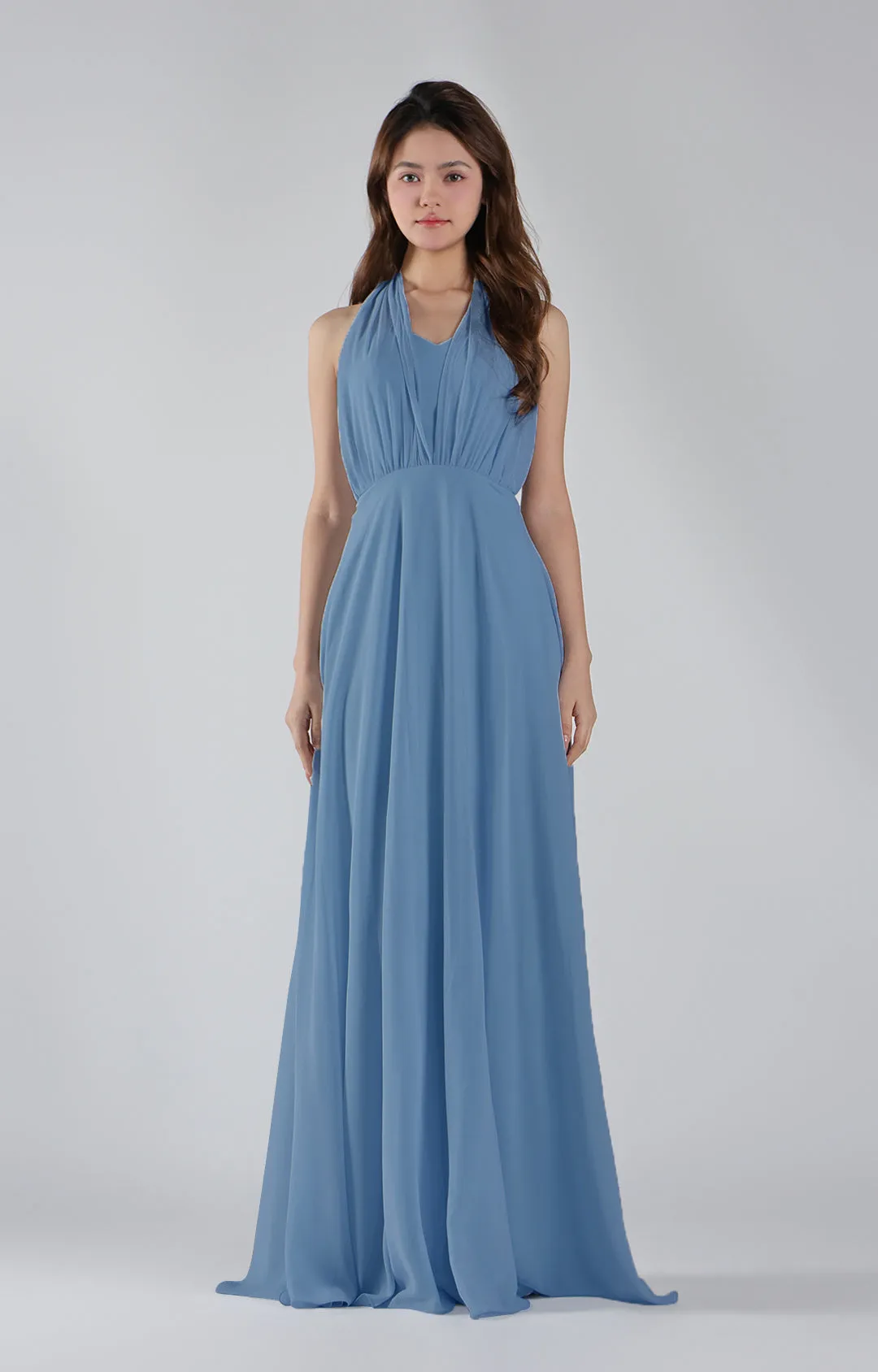 Sweetheart Neck Chiffon Convertible Multi-Way Dresses