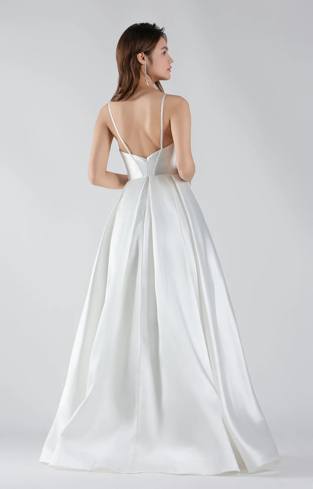 Sweetheart Neckline Bodice Fishbone A-line Dresses