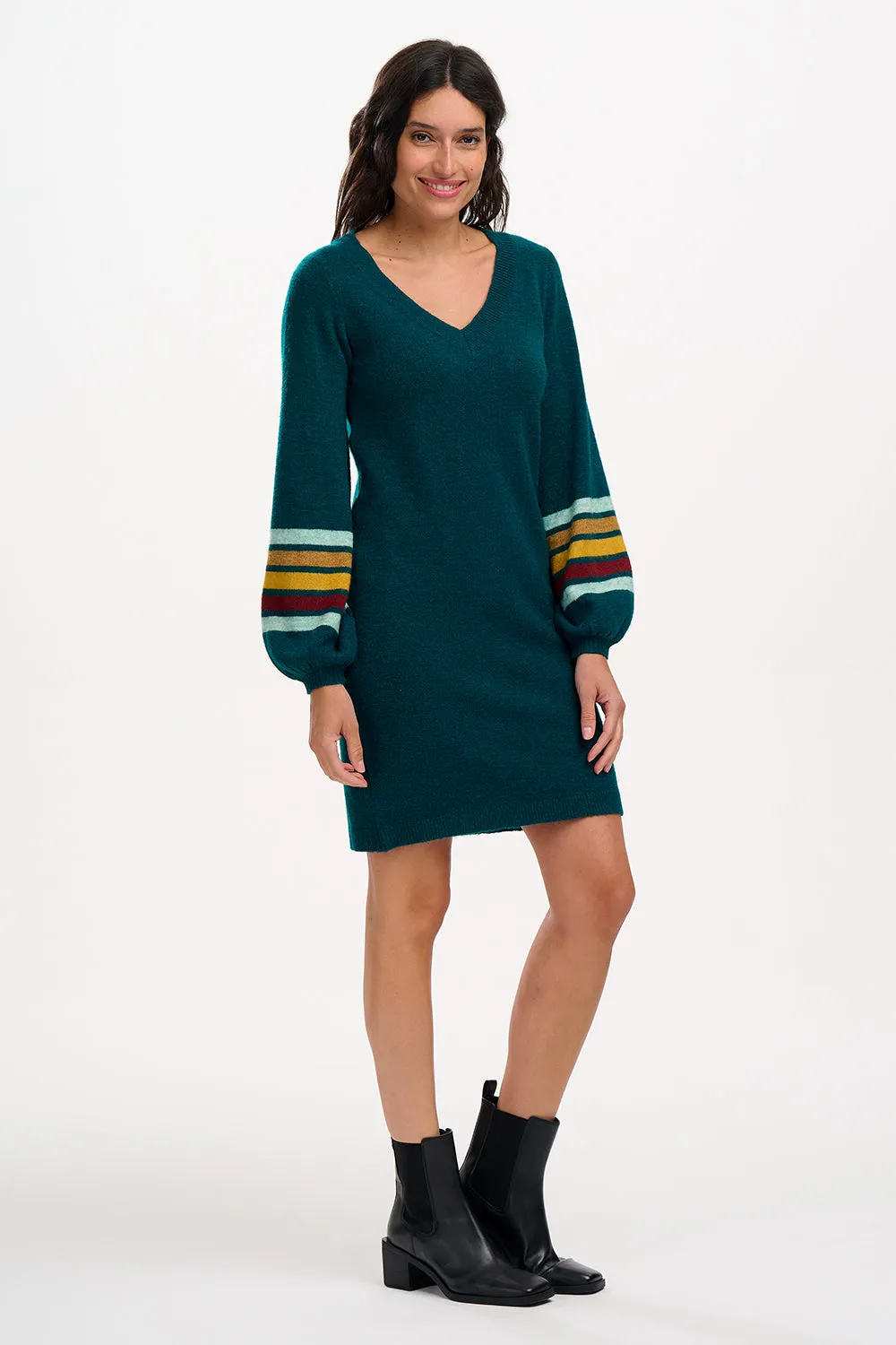 Talasi Knit Dress - Teal