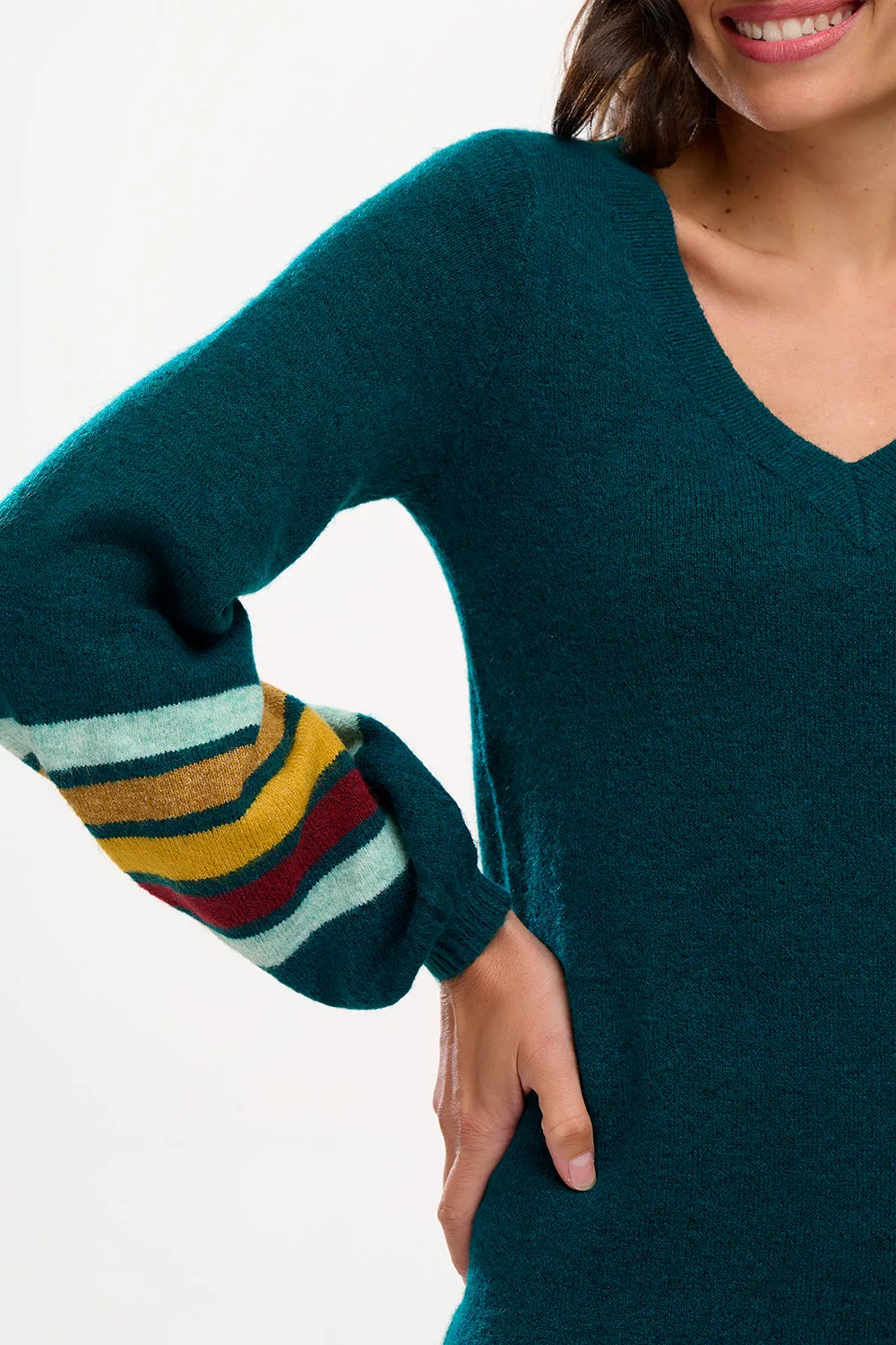 Talasi Knit Dress - Teal