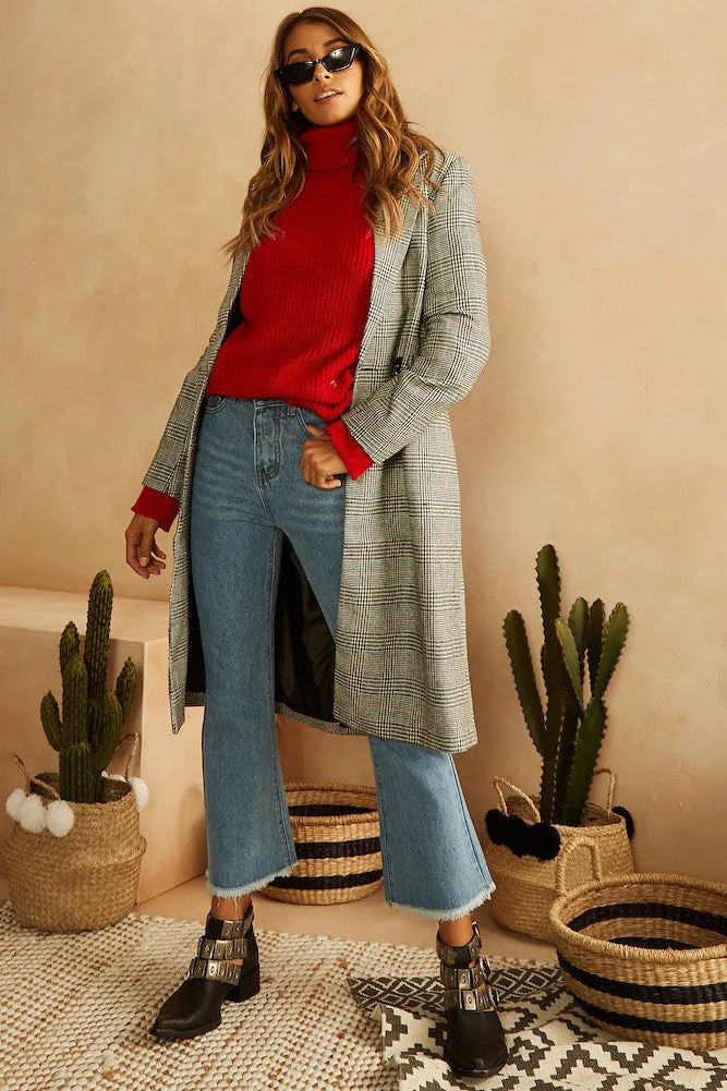 Twiggy Coat Gingham