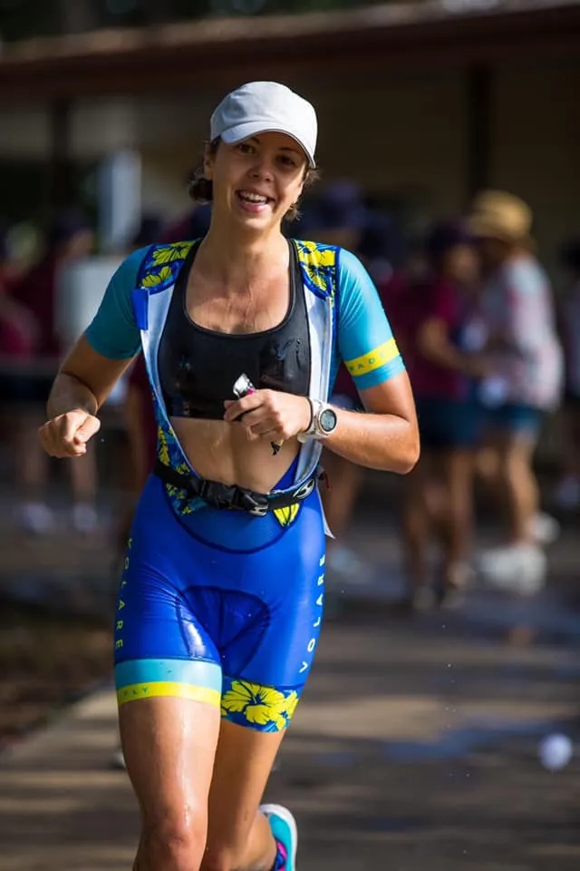 Volare Womens Hibiscus Sleeved Tri Suit