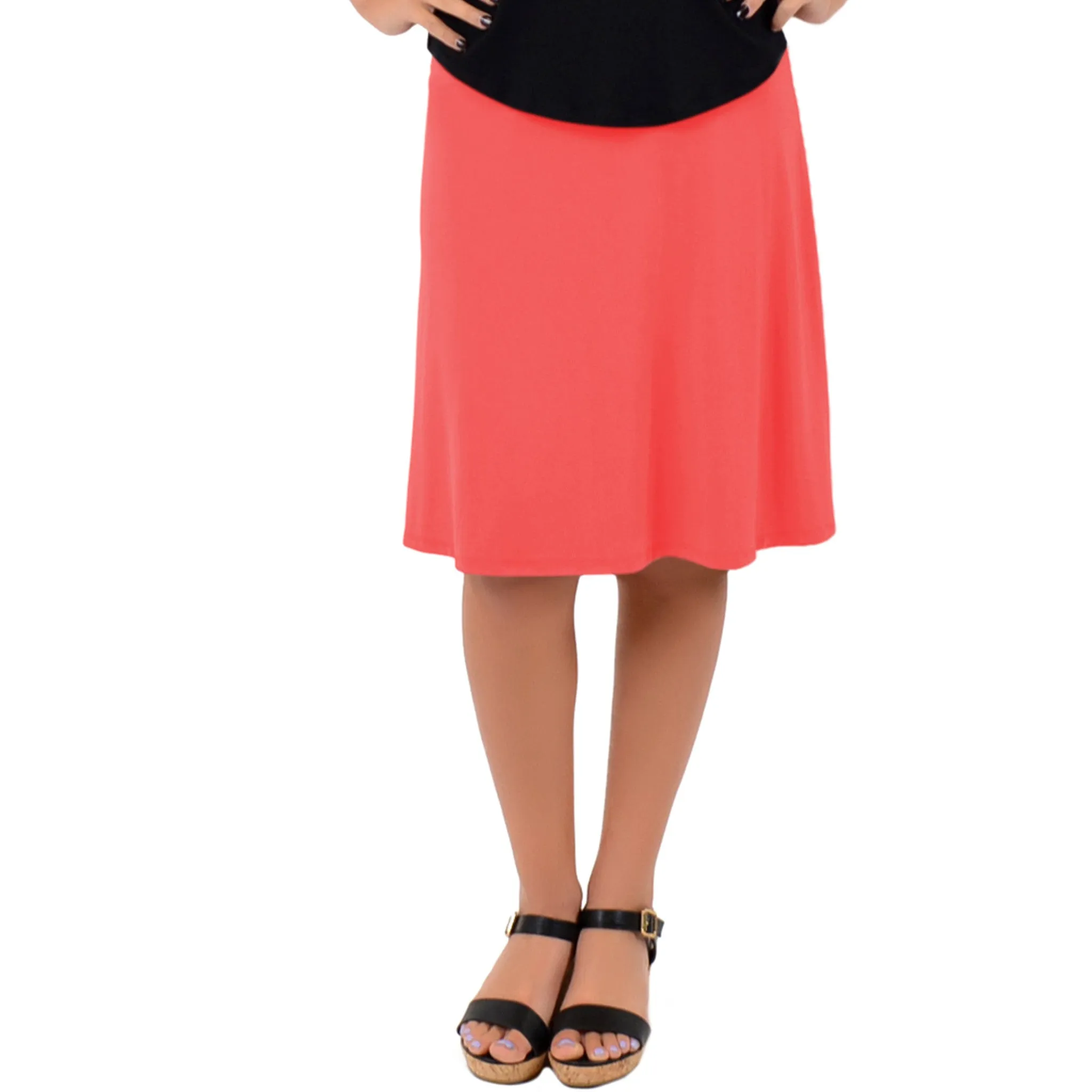 Women's A-Line Knee Length Skirt