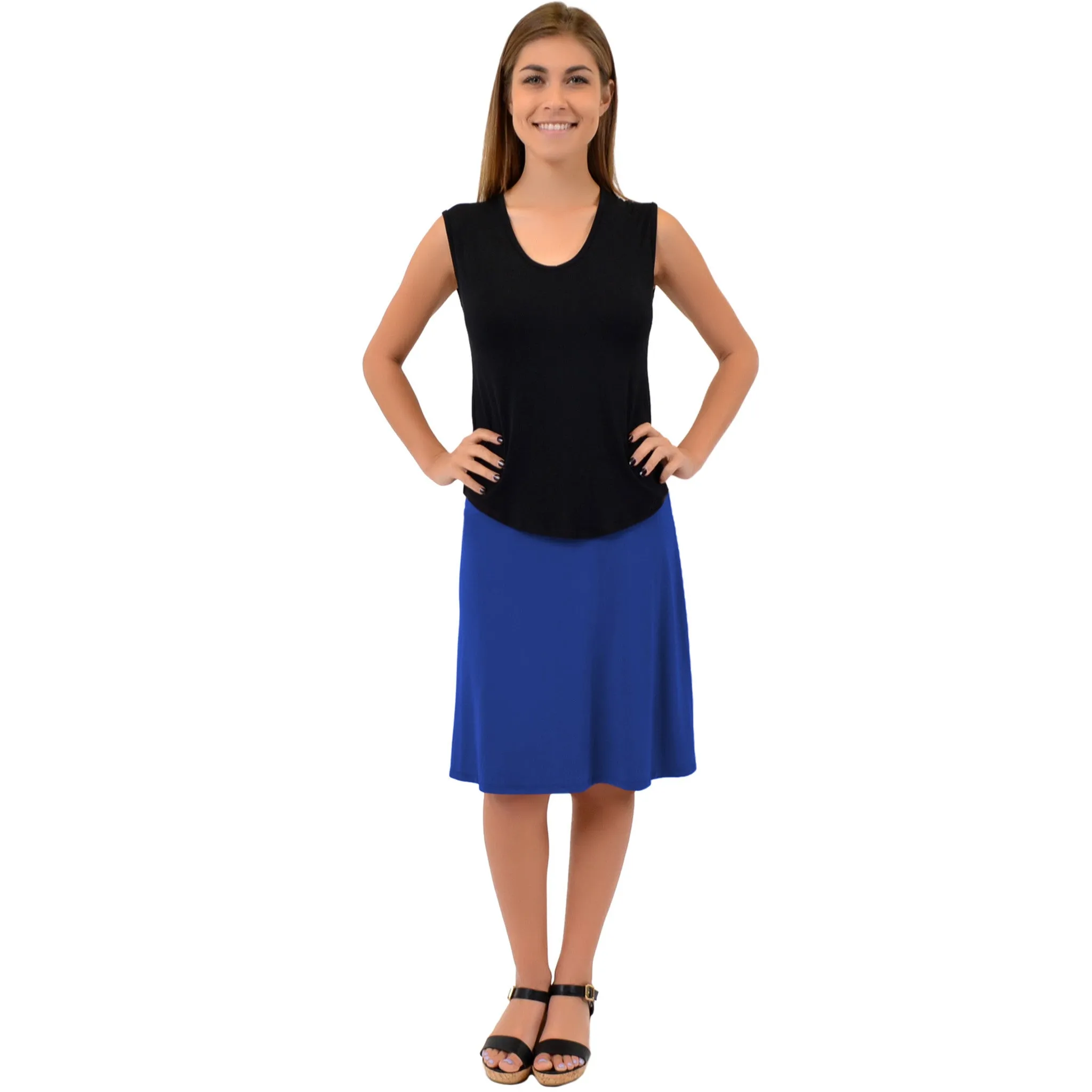 Women's A-Line Knee Length Skirt