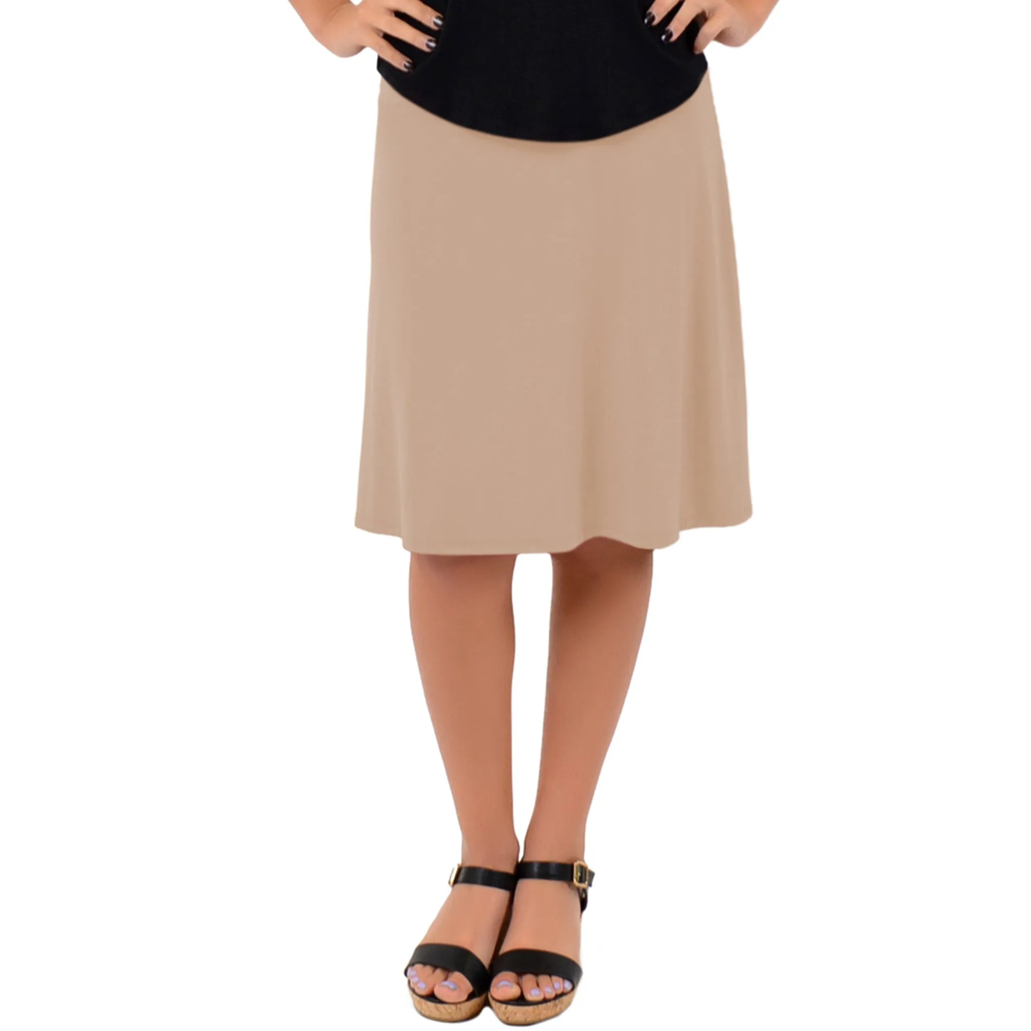 Women's A-Line Knee Length Skirt