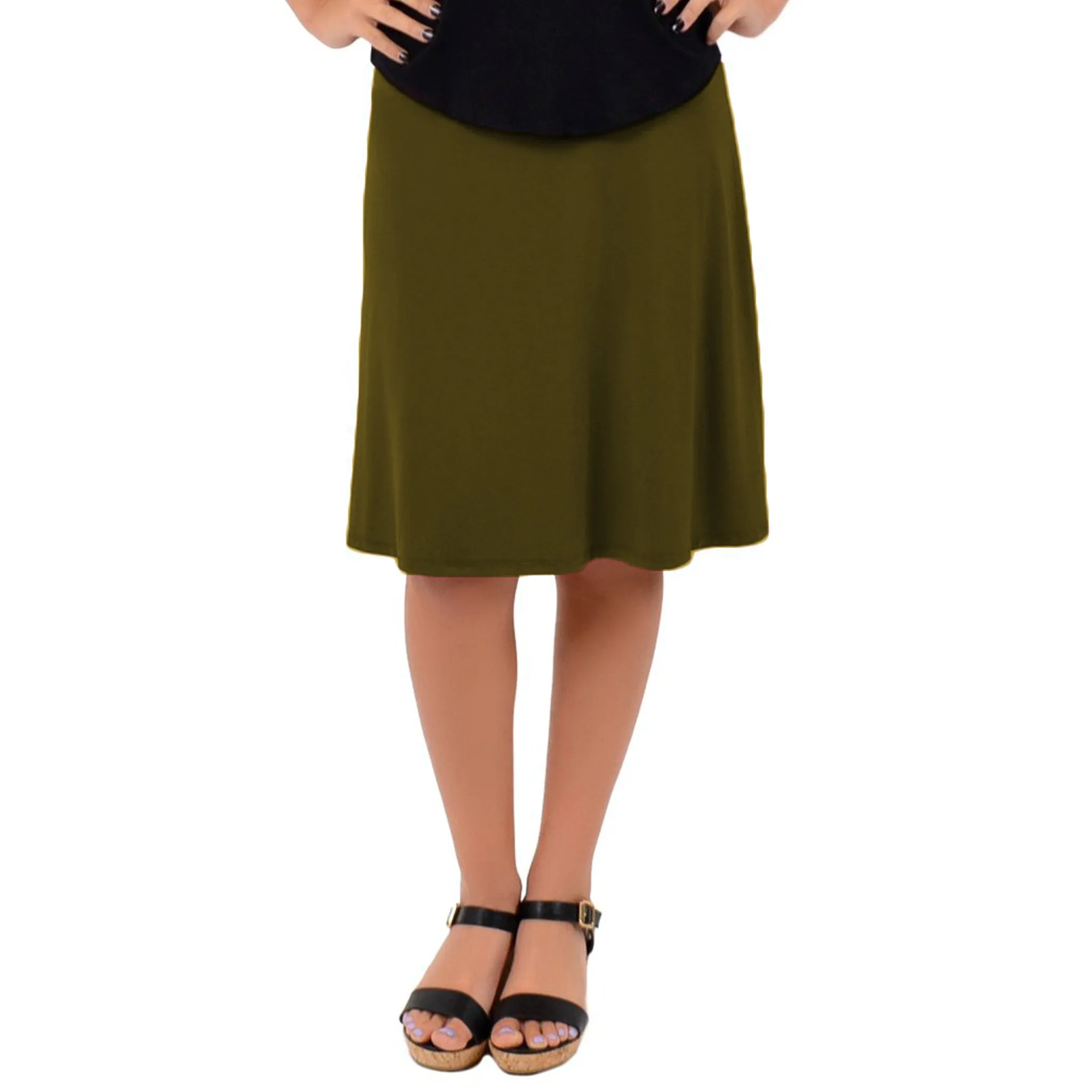 Women's A-Line Knee Length Skirt