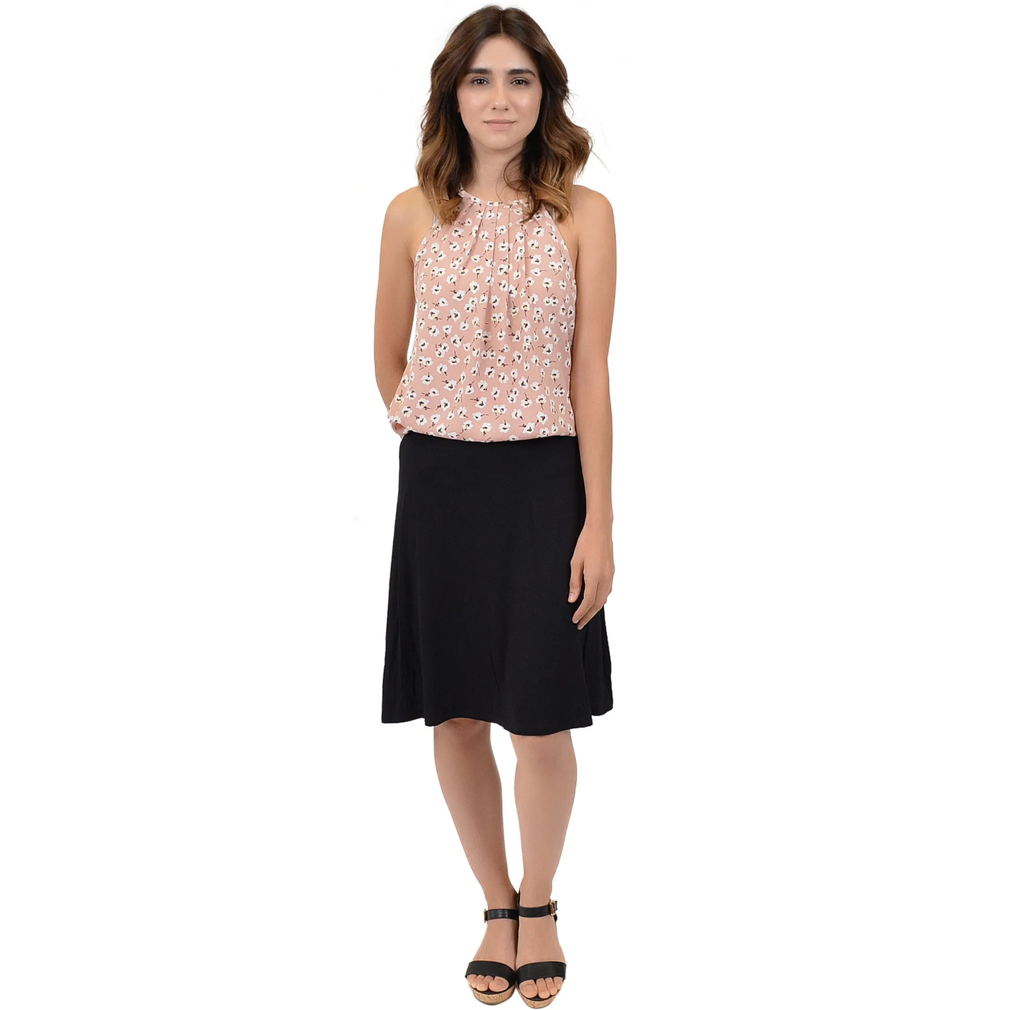 Women's A-Line Knee Length Skirt