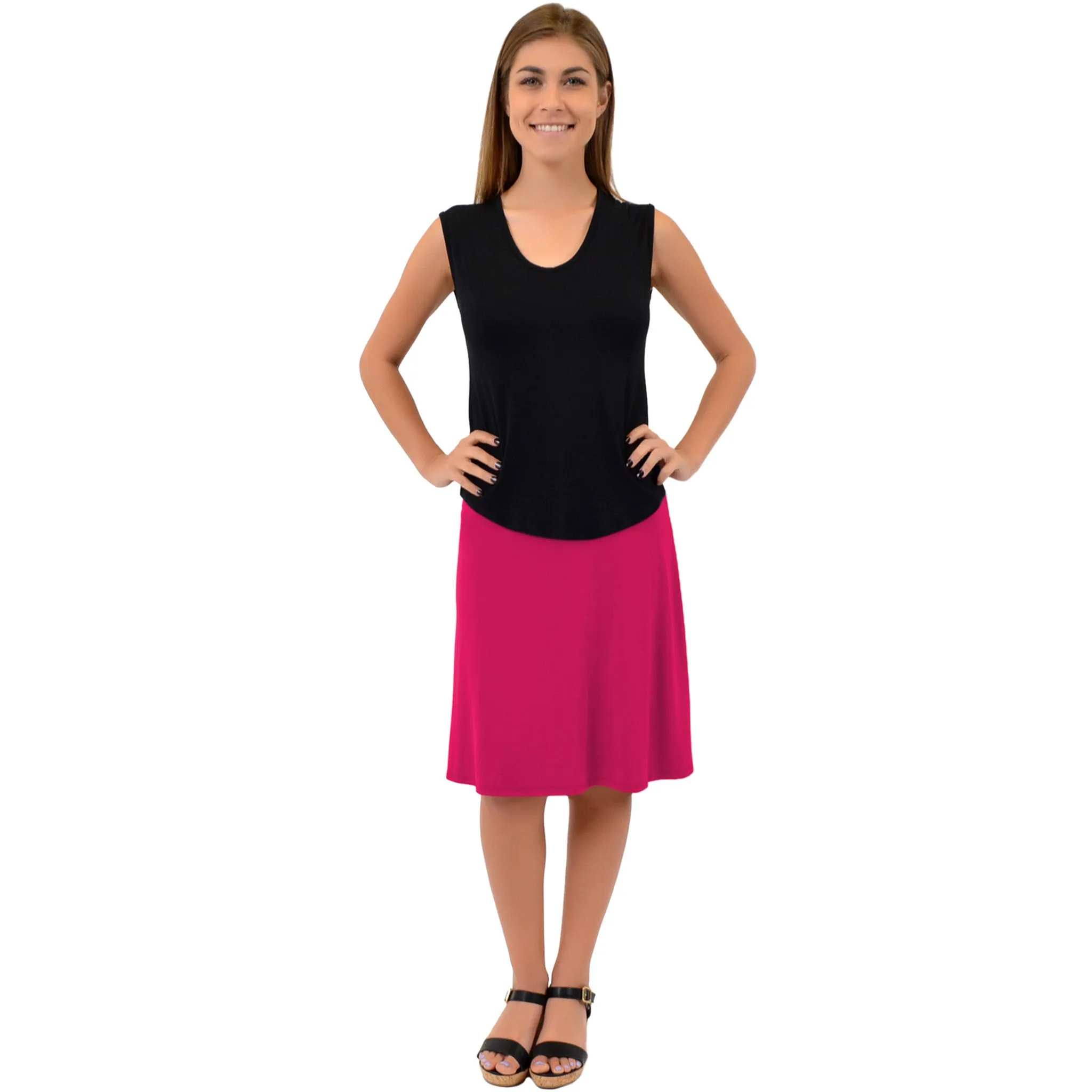 Women's A-Line Knee Length Skirt