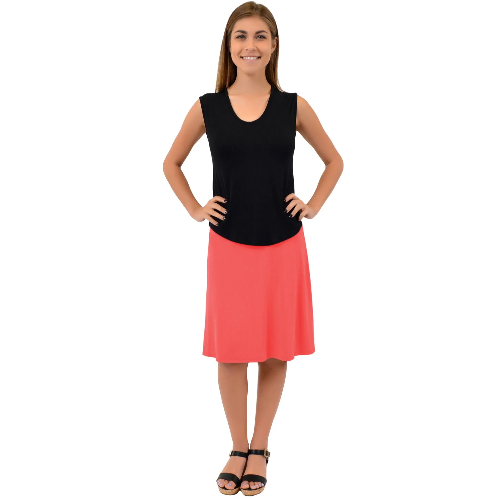 Women's A-Line Knee Length Skirt
