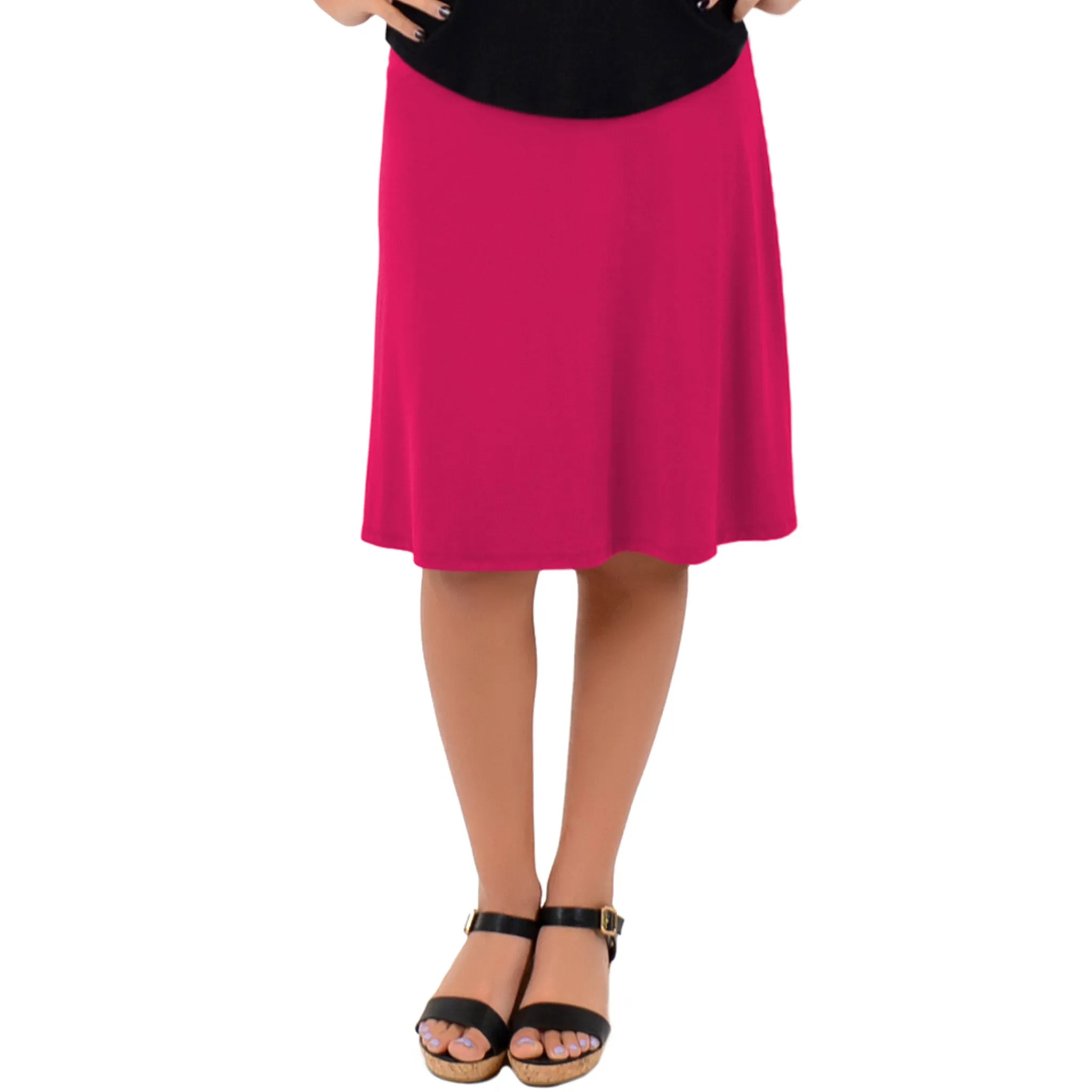 Women's A-Line Knee Length Skirt