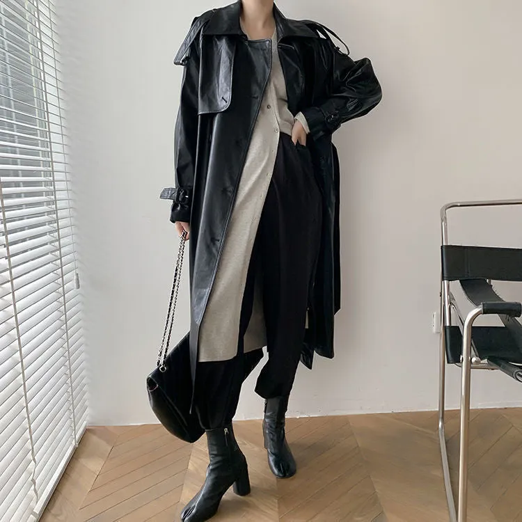 Women's Vintage Leather Coat