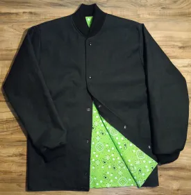 Yard Coat - rib collar - green bandana